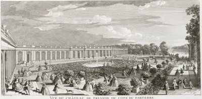 Veduta del Chateau de Trianon, il parterre da Jacques Rigaud
